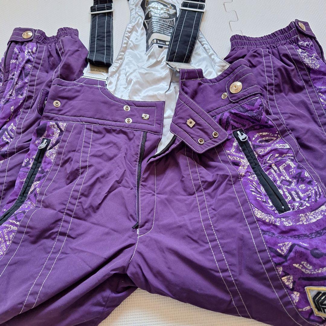 【FABLICE】スキーウェア上下 メンズ 90'ヴィンテージ 紫 セット