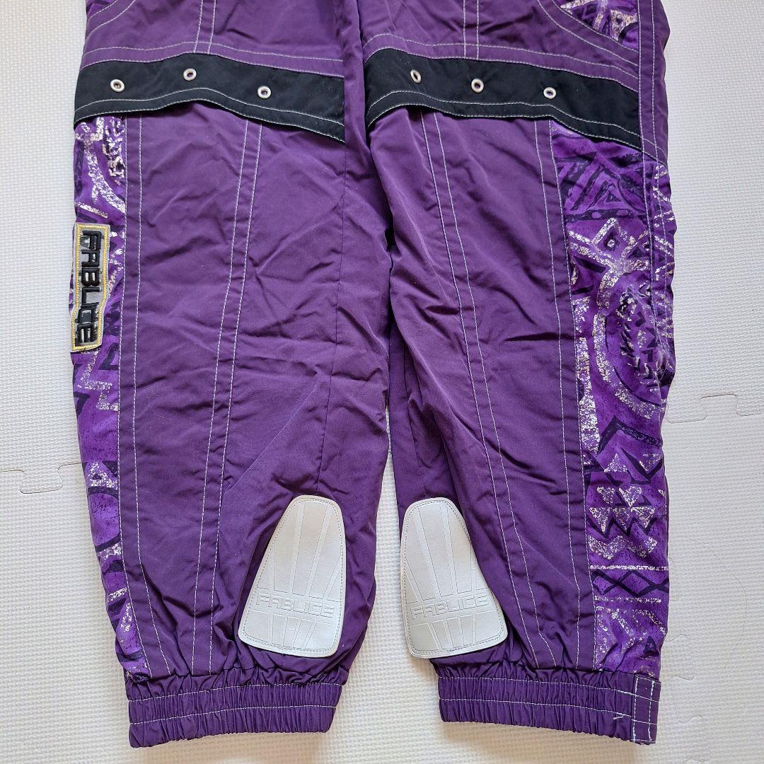 【FABLICE】スキーウェア上下 メンズ 90'ヴィンテージ 紫 セット
