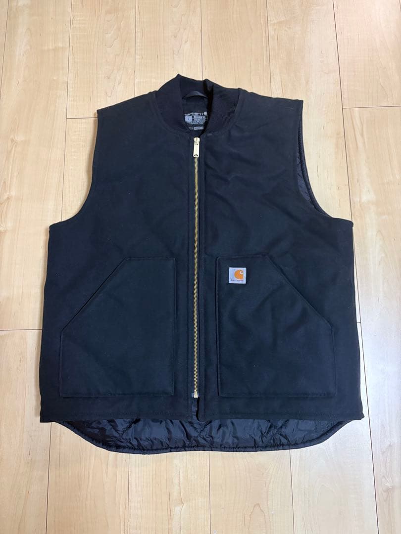 Carhartt V01　カーハート　ダック　ベスト　黒　L　訳あり