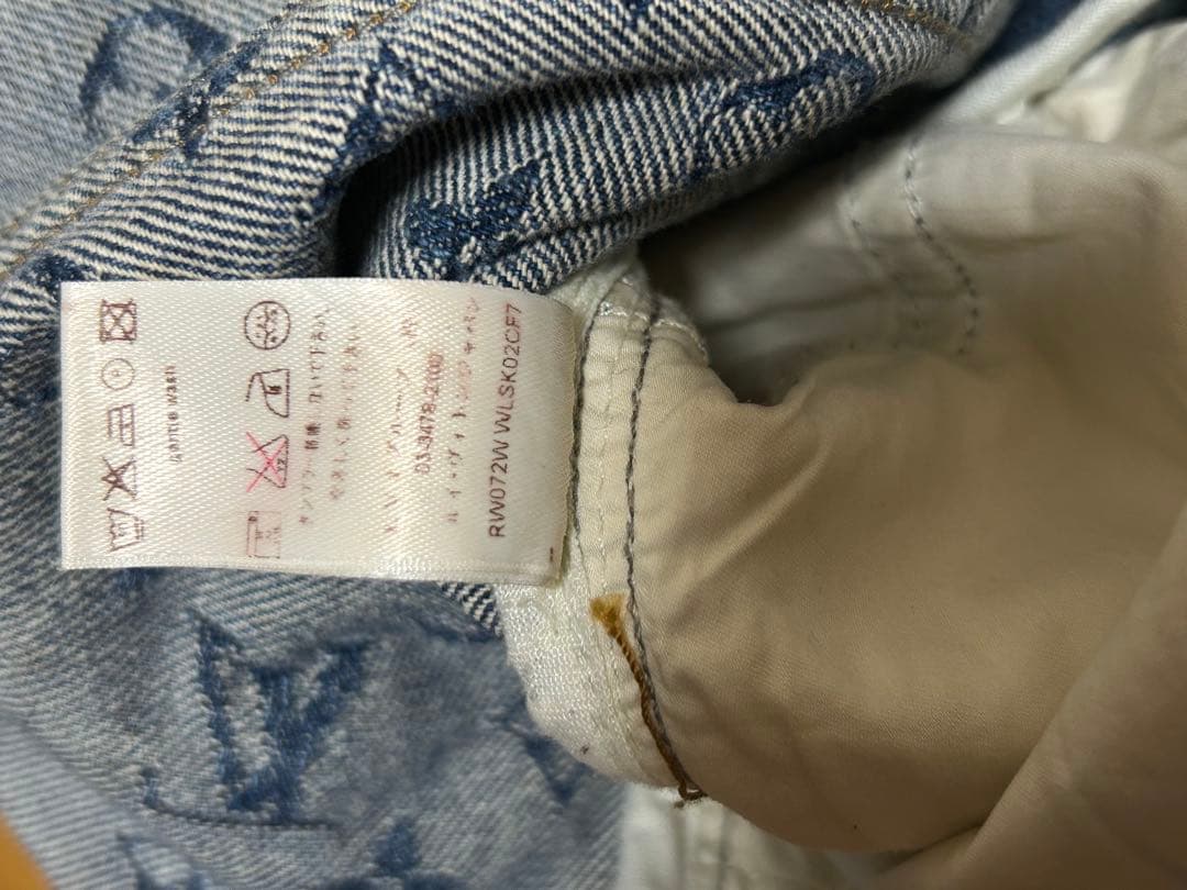 年始セールLouis Vuitton モノグラムデニムスカートサイズ36