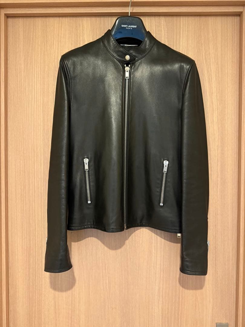 エディ期】サンローラン キースレーサー レザージャケット ライダース