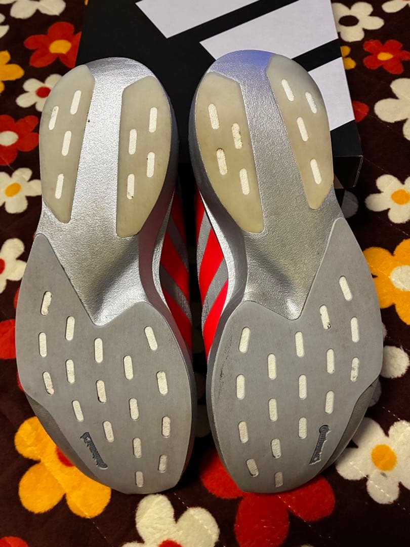 adidas adizero Evo SL シルバー/レッド　28.5cm