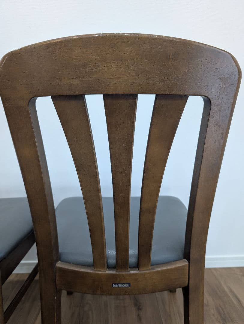 【karimoku】カリモク ダイニングチェア 2脚セット 木製モダン 北欧