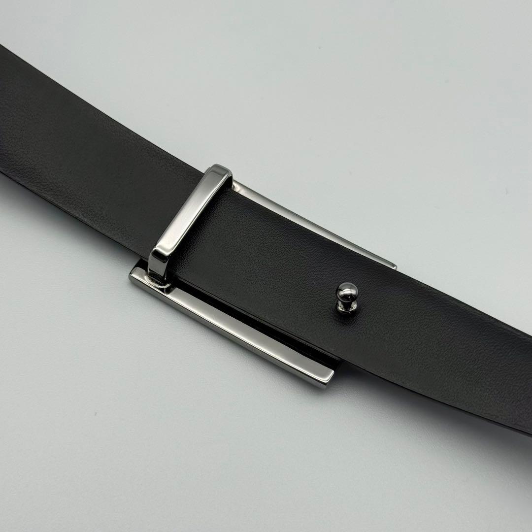 ✨極美品✨グッチ ベルト レザー シルバー金具 Gバックル レディース ビジネス