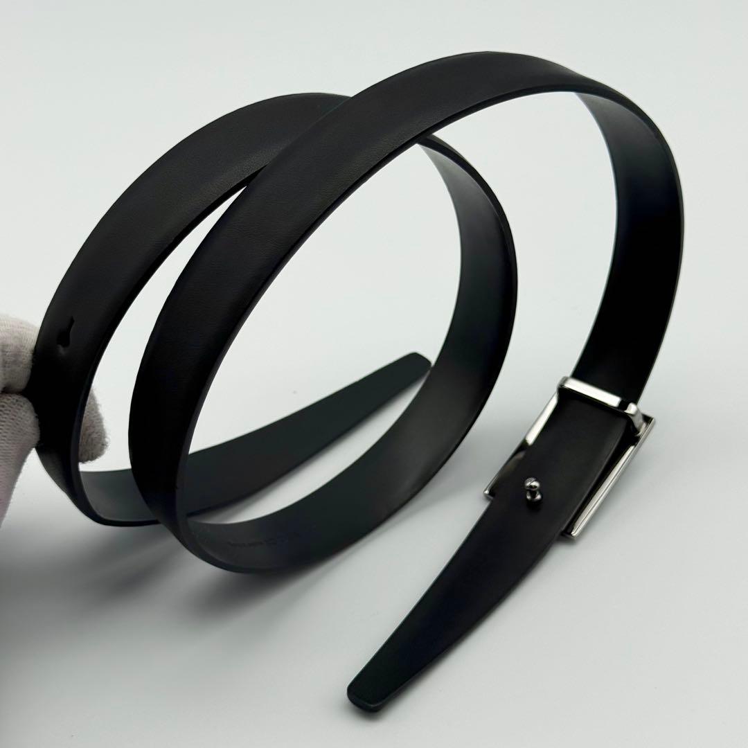 ✨極美品✨グッチ ベルト レザー シルバー金具 Gバックル レディース ビジネス