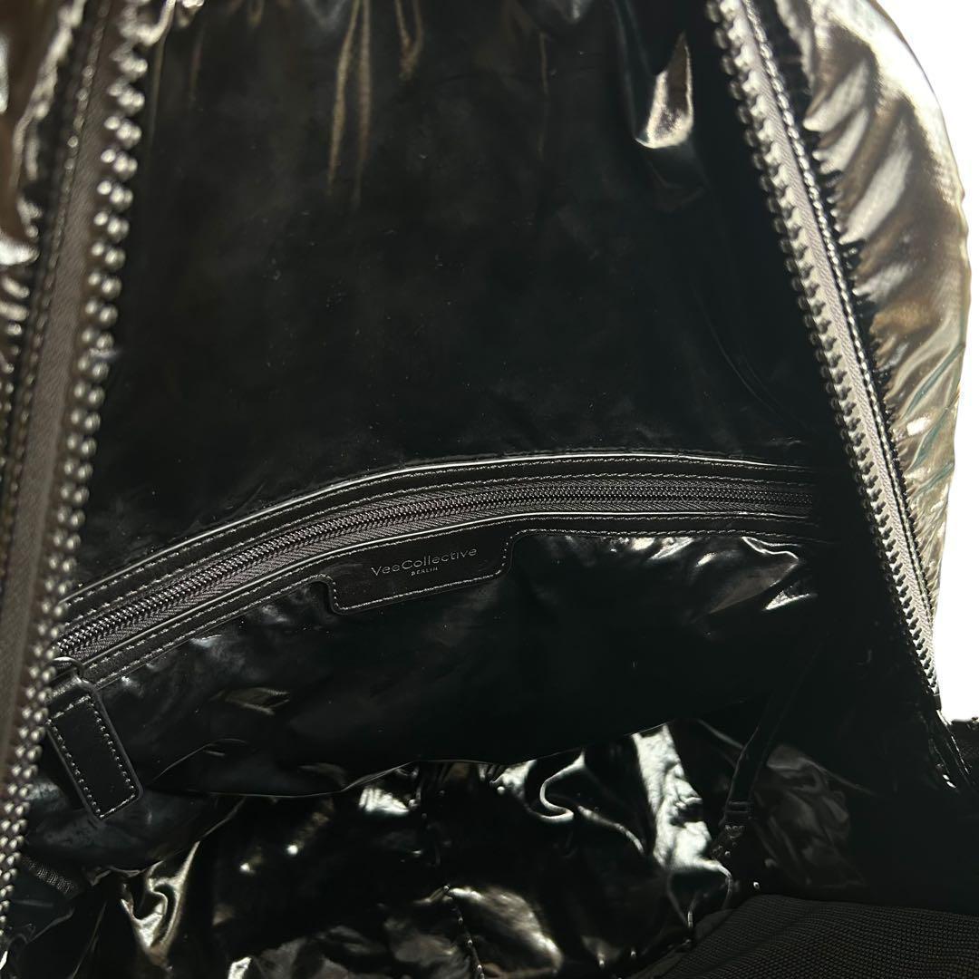 未使用級　ヴィーコレクティブ　リュック　キルティング　ナイロン　ロゴ　A4収納◎