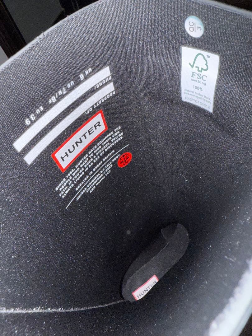 HUNTERブーツ　厚底長靴