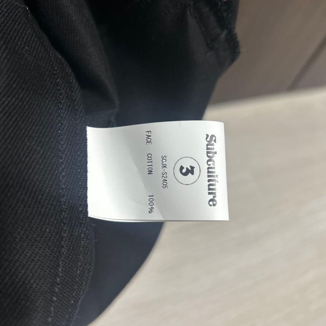 アルパカサブカルチャーTWOTONE CLOTH JACKET