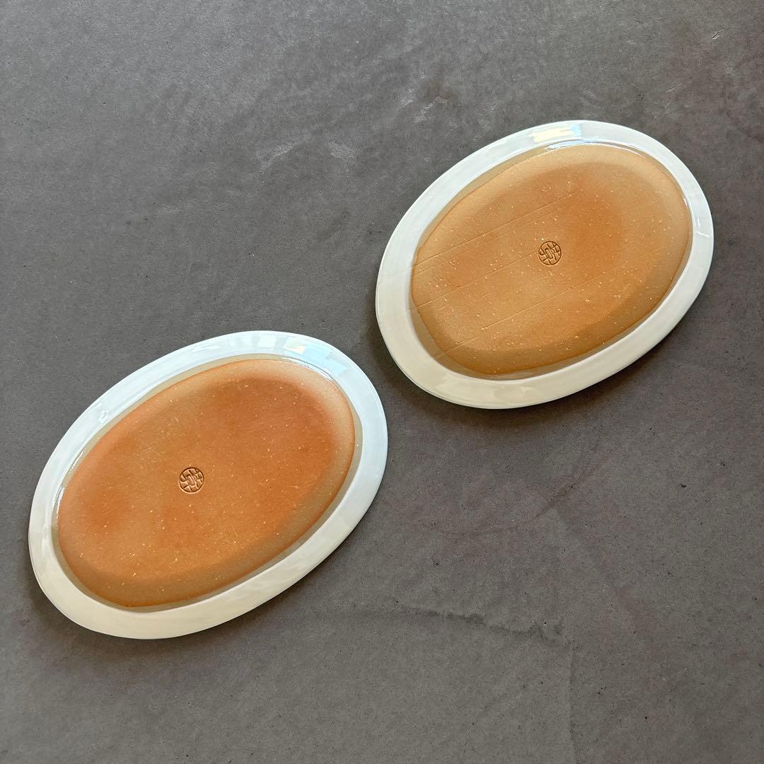 《ほぼ新品》美品　陶あん　京焼　清水焼　白掛彩草花銘々皿　椿　色絵付け　陶葊　皿