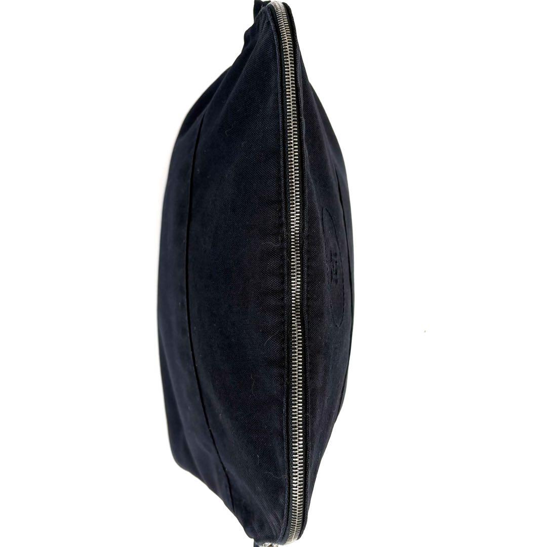 ✨希少✨HERMES エルメス 　ボリードポーチGM　ネイビーコットンキャンバス