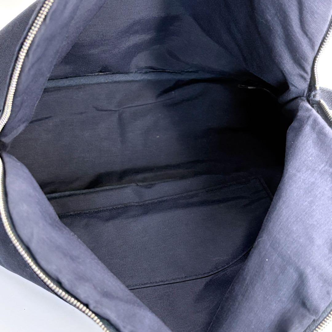 ✨希少✨HERMES エルメス 　ボリードポーチGM　ネイビーコットンキャンバス