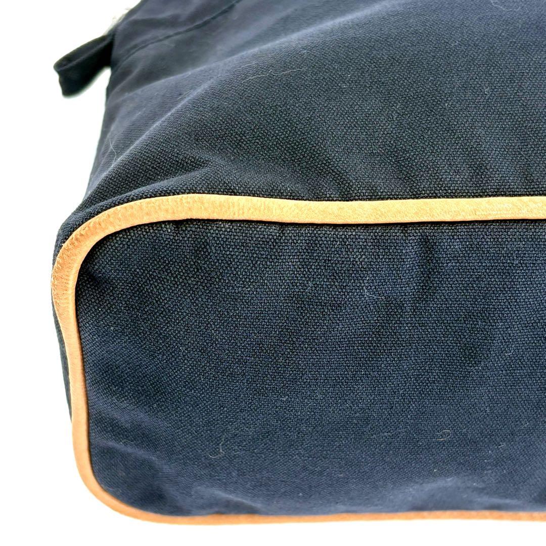 ✨希少✨HERMES エルメス 　ボリードポーチGM　ネイビーコットンキャンバス