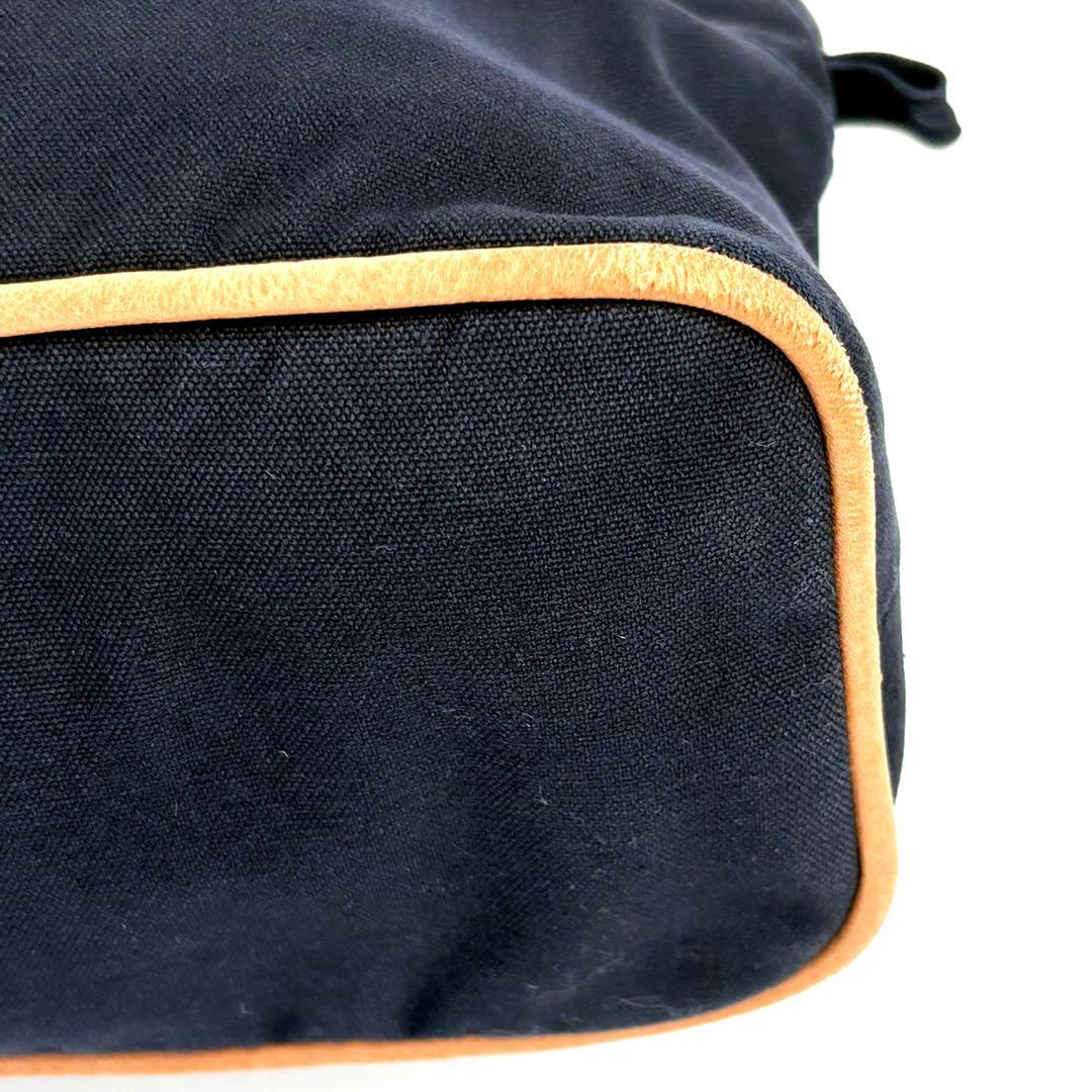 ✨希少✨HERMES エルメス 　ボリードポーチGM　ネイビーコットンキャンバス