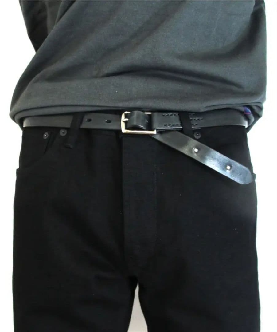 美品★ MINEDENIM Rusty Calf Leather Belt