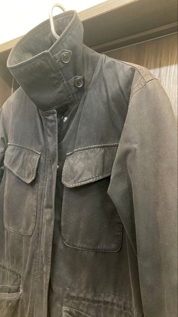 ブラック　ミリタリージャケット