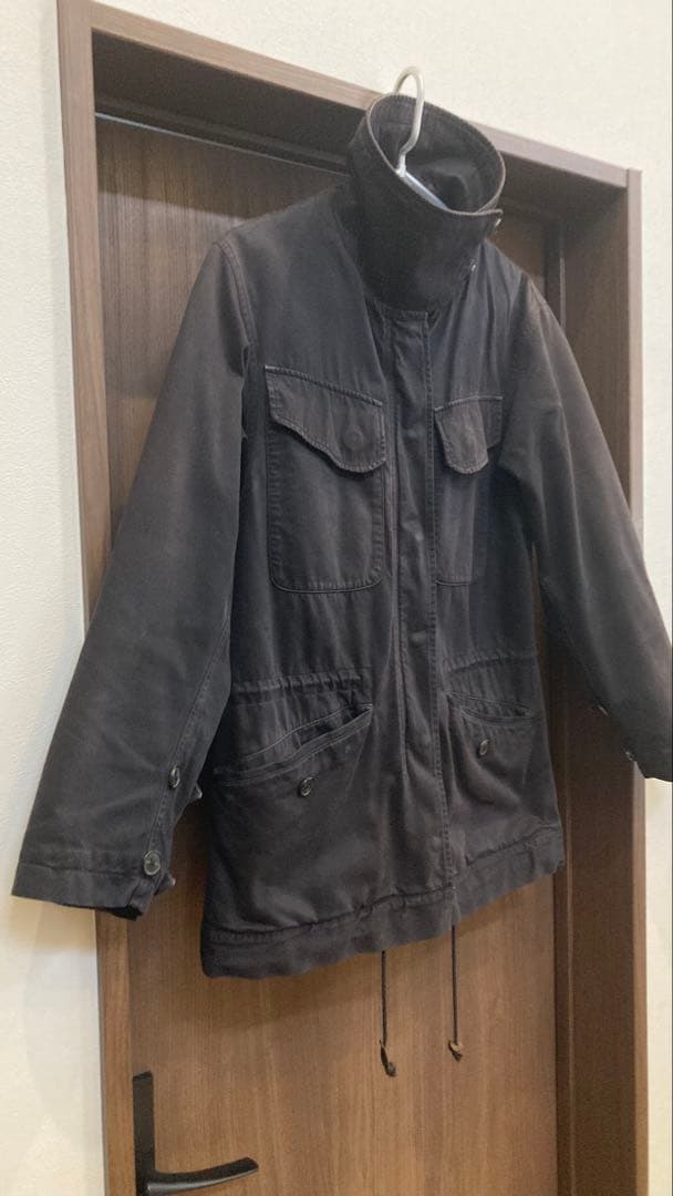 ブラック　ミリタリージャケット