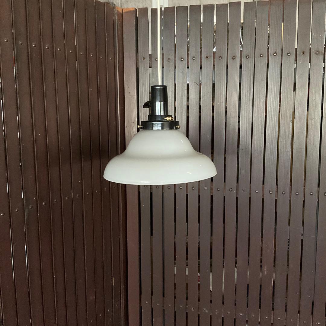 ランプシェード 吊り下げランプ 可愛い 昭和レトロ 段付き半円型