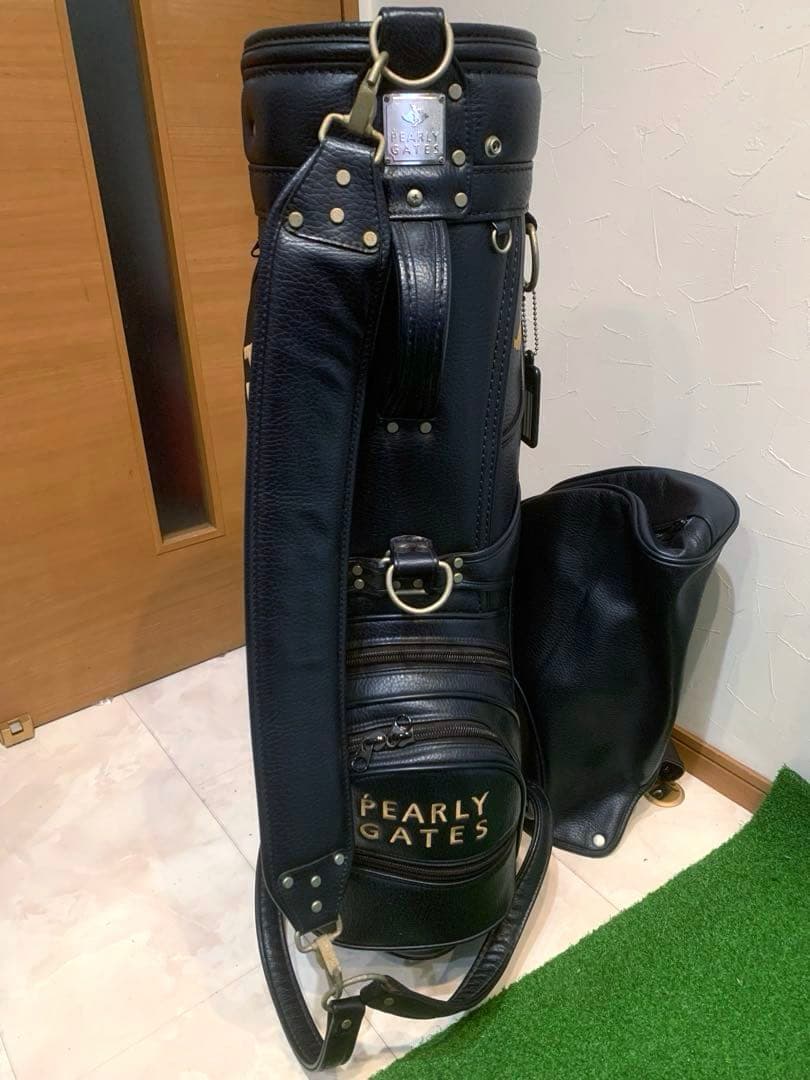 正規品 良品 パーリーゲイツ キャディバッグ 3点式 ネイビー ユニセックス
