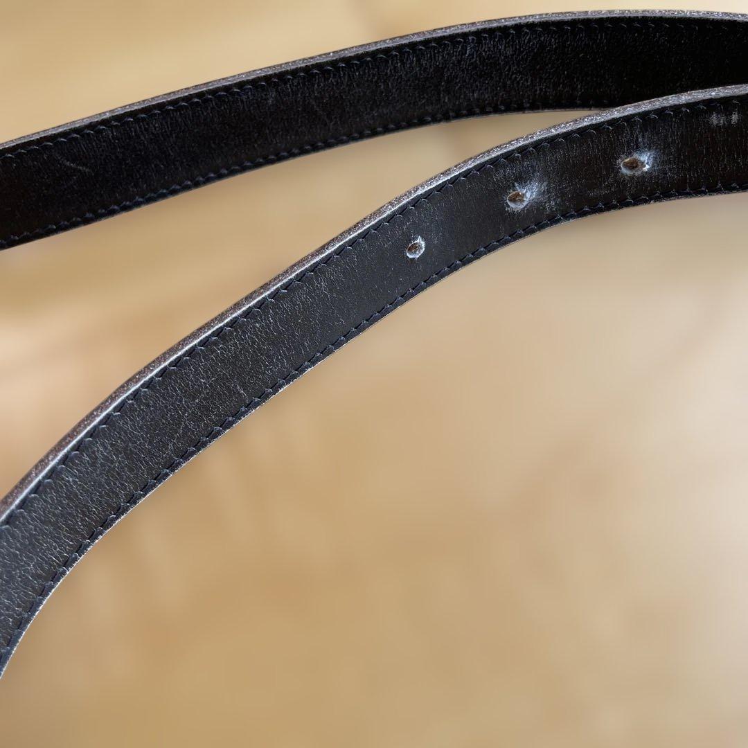 HERMES ブラウンレザーベルト 80