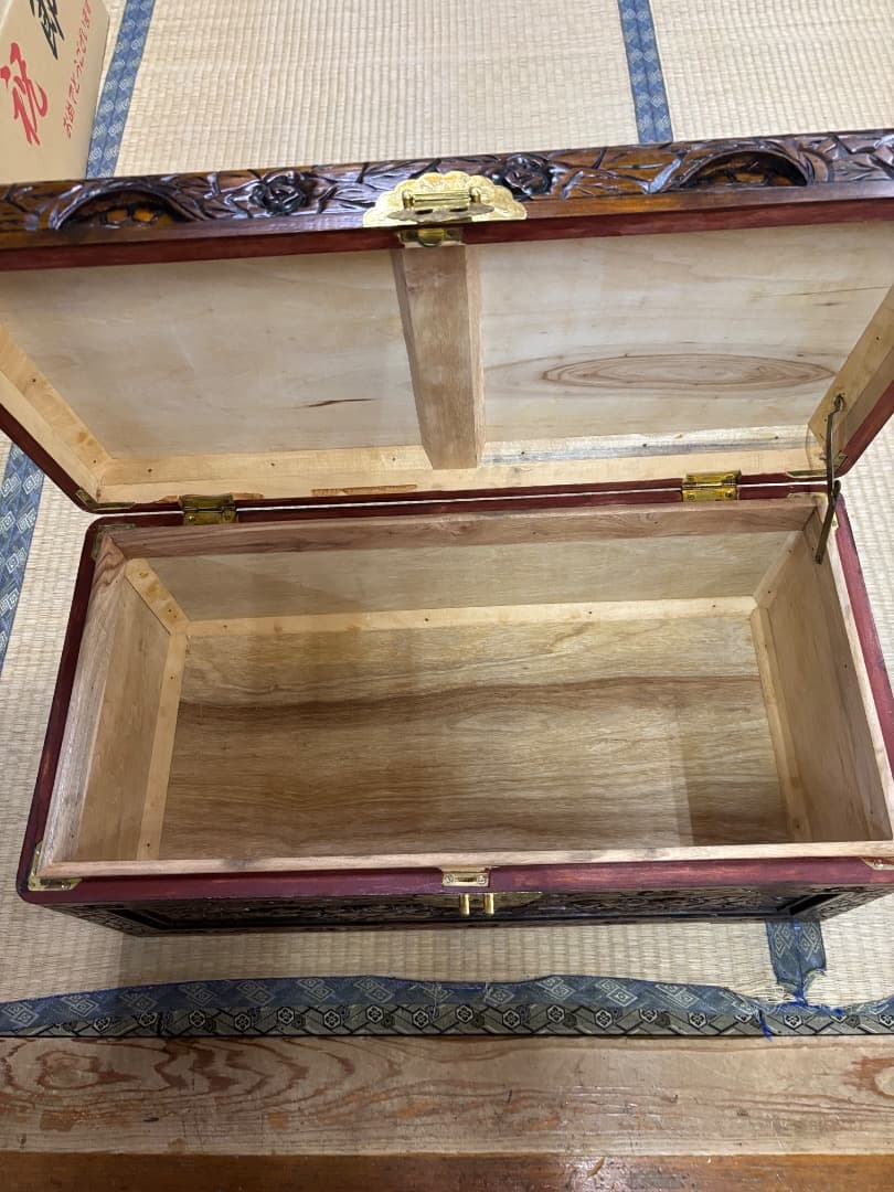 木彫　箱　つづら　アンティーク