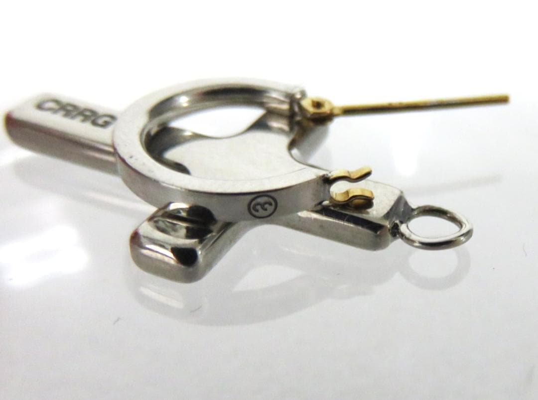 定価3.3万 新品 CAREERING CROSS シルバー 925 ピアス