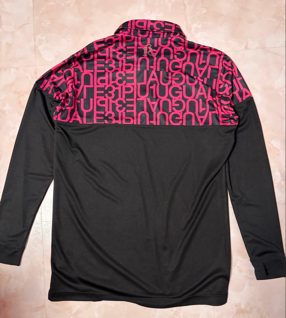 A*☆様 未着用 1PIUTUGUALES 長袖ポロシャツ Vサイズ ブラック/