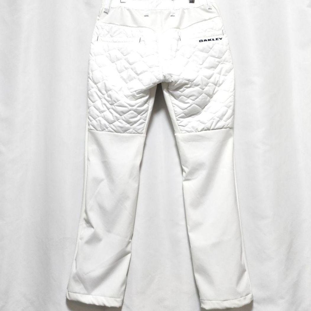 ☆オークリー☆ゴルフ☆キルティング☆防寒シェルパンツ☆ホワイト☆ストレッチ☆