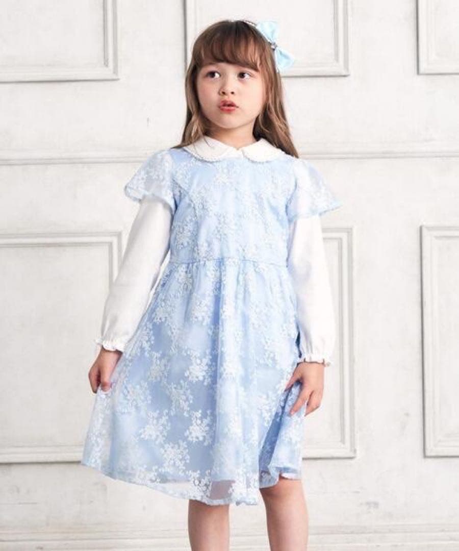 anyFAM 水色×ホワイト セレモニー 入学 卒園 発表会 フォーマル