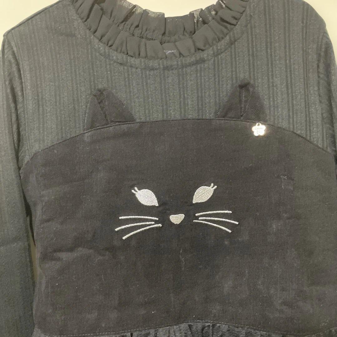 ANNA SUI mini♡猫チュールワンピース♡140