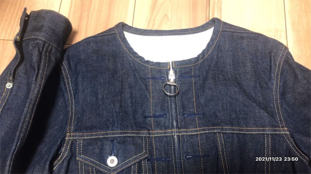 リーバイス ノーカラーデニムジャケット
