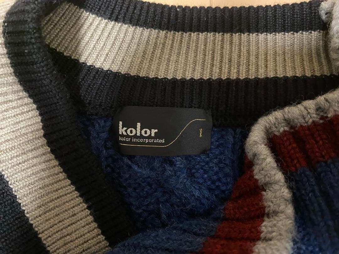 Kolor 21aw クレイジーパターンニット　サイズ1