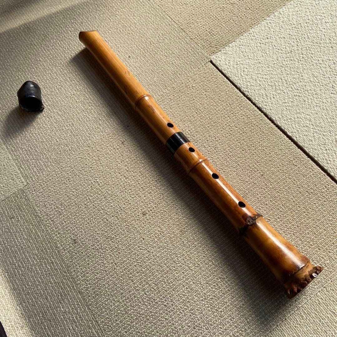 251尺八 一尺九寸管 晏弘銘ニ印 251尺八 一