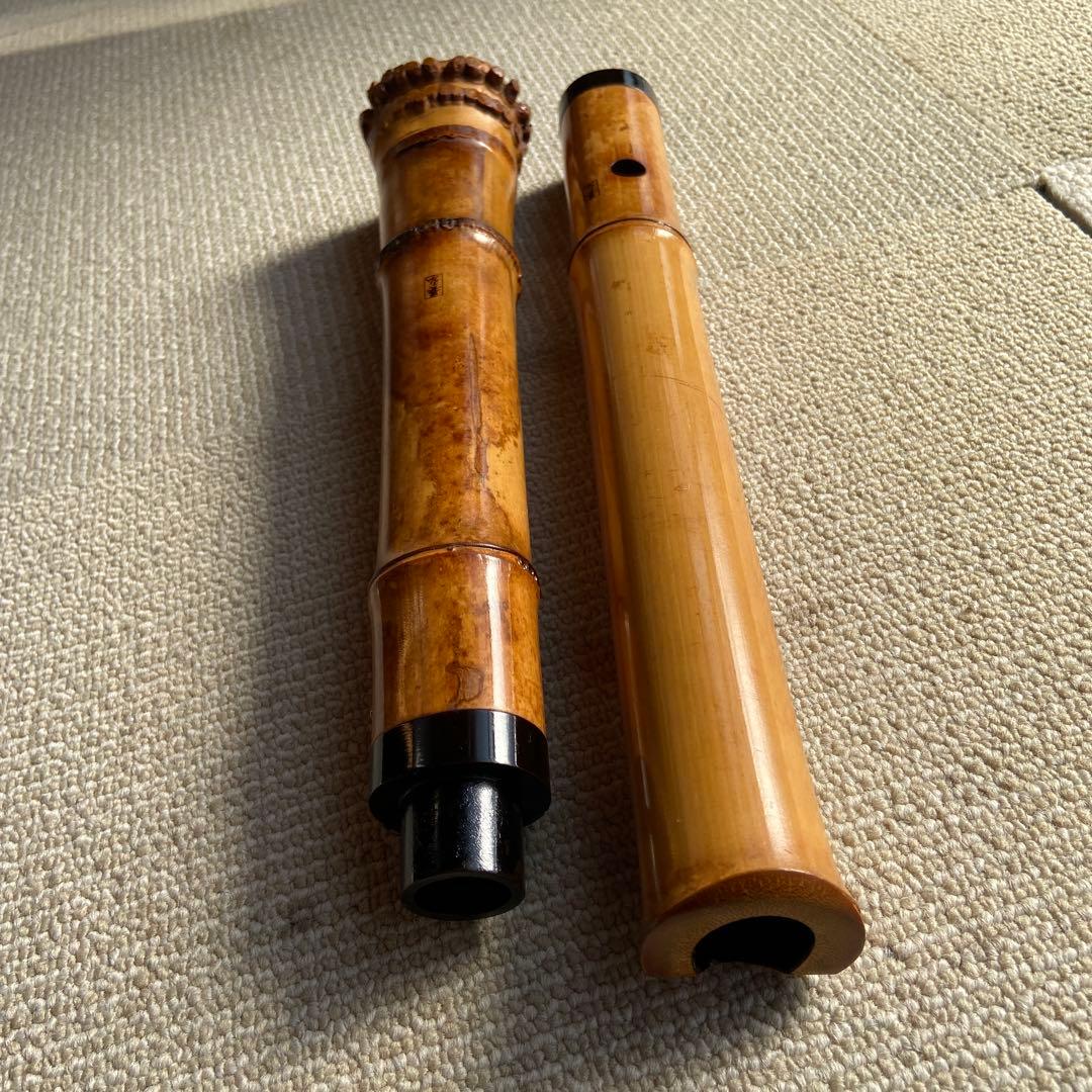 251尺八 一尺九寸管 晏弘銘ニ印 251尺八 一