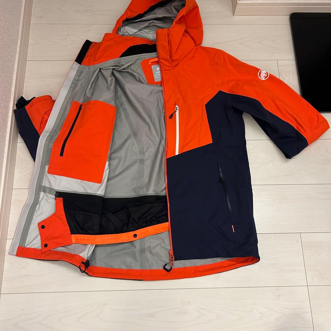 Mammut スキー スノーウェアセット オレンジ/ネイビー