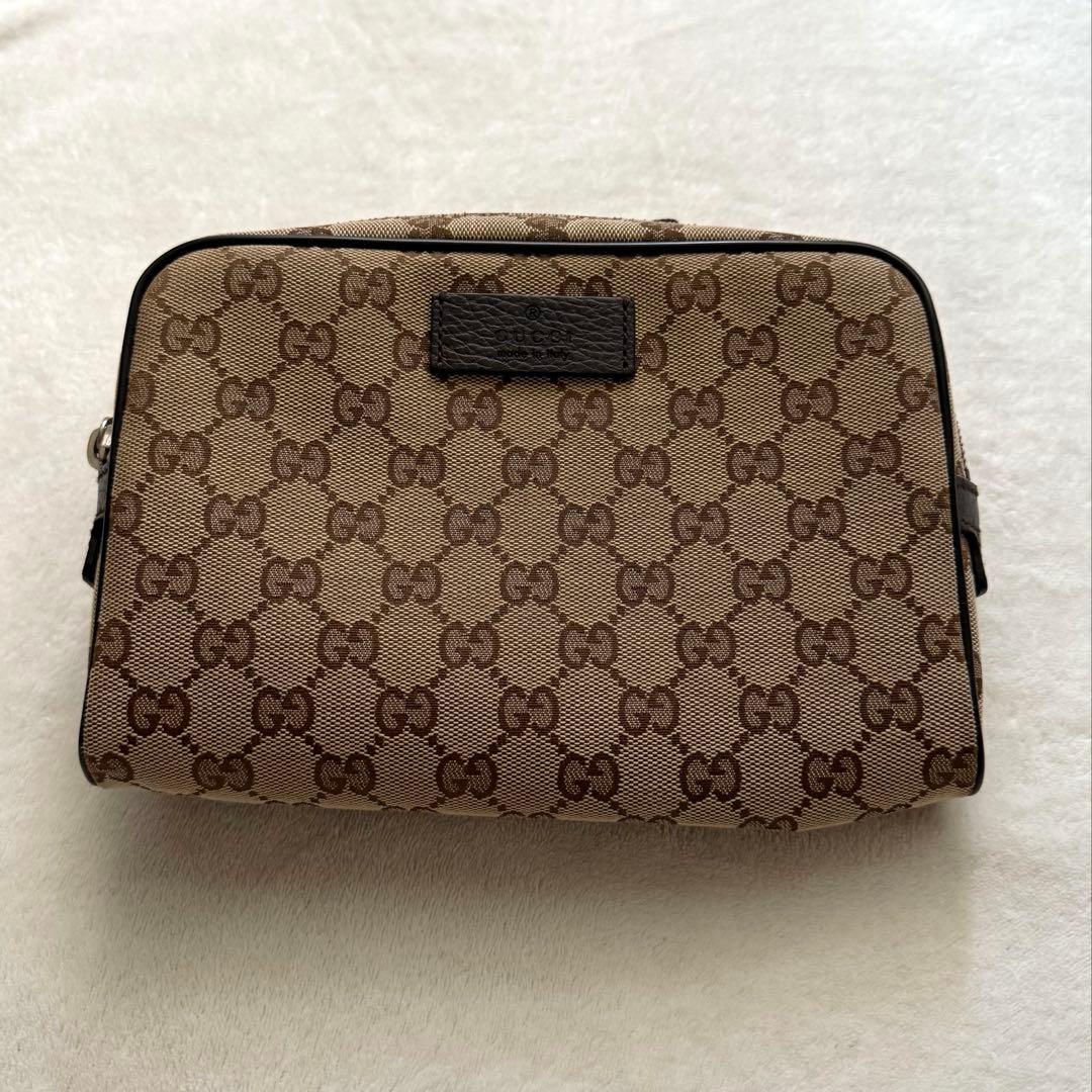 GUCCI グッチ　GGキャンバス　ウエストバッグ　ボディバッグ
