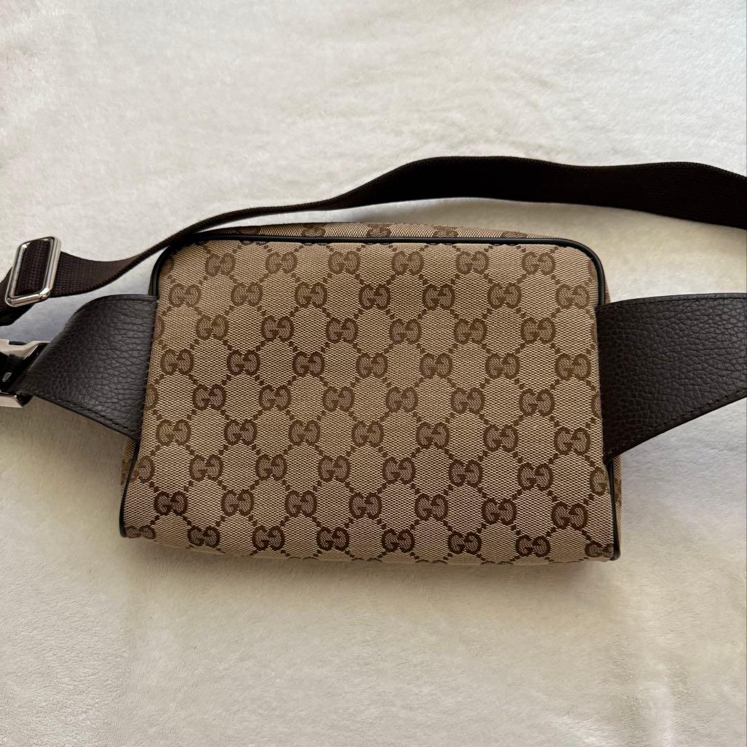 GUCCI グッチ　GGキャンバス　ウエストバッグ　ボディバッグ