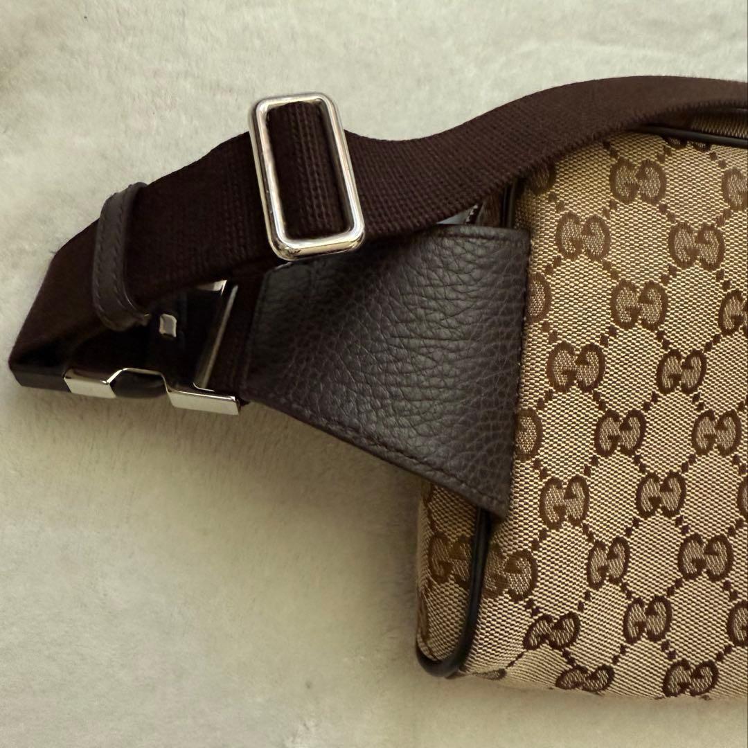 GUCCI グッチ　GGキャンバス　ウエストバッグ　ボディバッグ