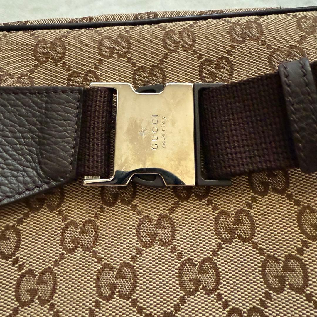 GUCCI グッチ　GGキャンバス　ウエストバッグ　ボディバッグ