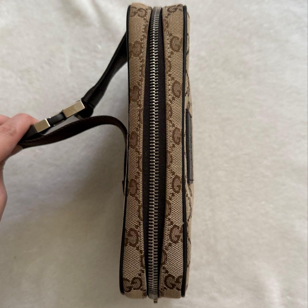 GUCCI グッチ　GGキャンバス　ウエストバッグ　ボディバッグ