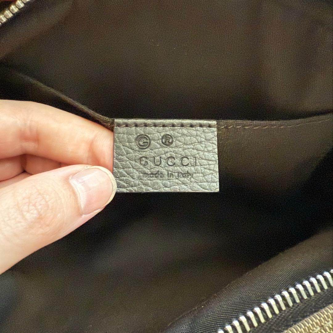 GUCCI グッチ　GGキャンバス　ウエストバッグ　ボディバッグ