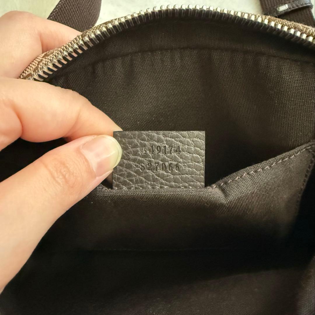 GUCCI グッチ　GGキャンバス　ウエストバッグ　ボディバッグ