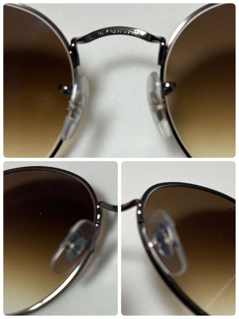 Ray-Banサングラス　RB3447N ラウンドメタル　ブラウングラデーション
