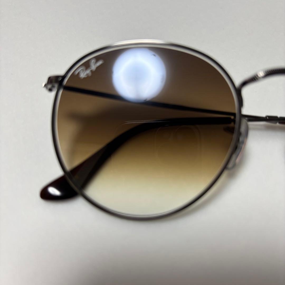 Ray-Banサングラス　RB3447N ラウンドメタル　ブラウングラデーション