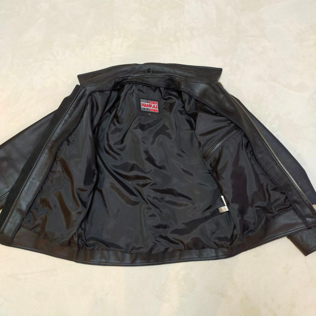 Man　美品　NANKAI　南海　ライナー付きシングルライダースジャケット