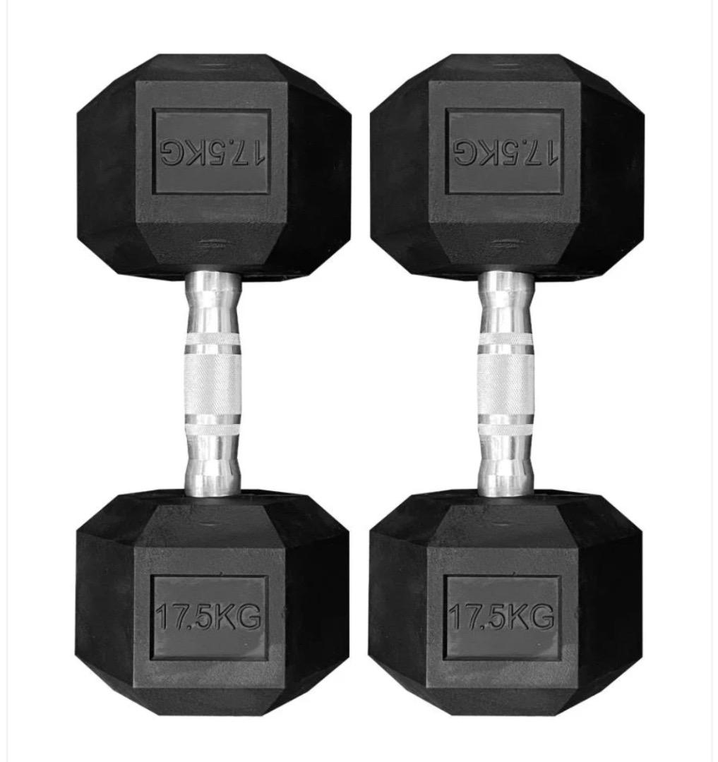 六角ダンベル 17.5kg 2個セット 筋トレトレーニング 1173
