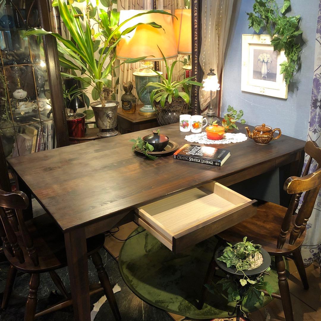 アルダー　ソリッド　オイルフィニッシュ　４DR ダイニングテーブル