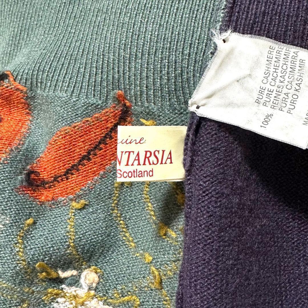 【希少/美品】ERIBE 恐竜 ダイナソー カシミヤ100％ ニット セーター