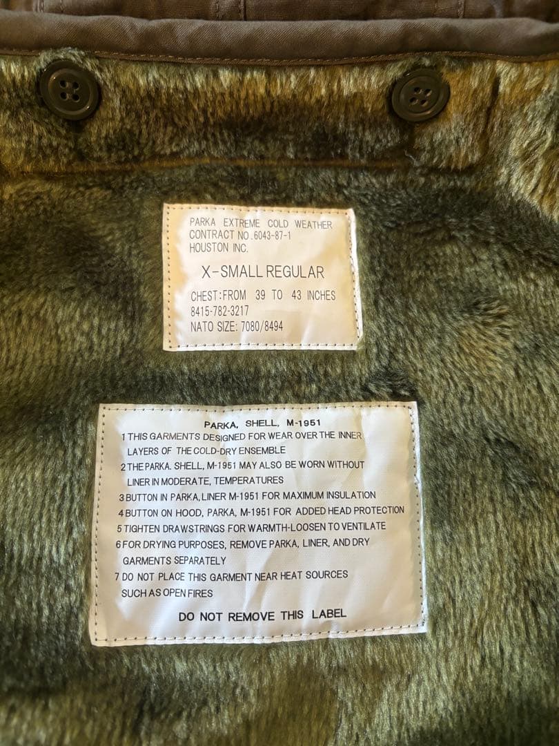 ヒューストン M-51 モッズコート　XS