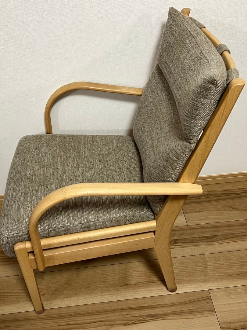 【中古】ニトリ ダイニングチェア NコレクションC-27M肘/DC 1脚1個口③