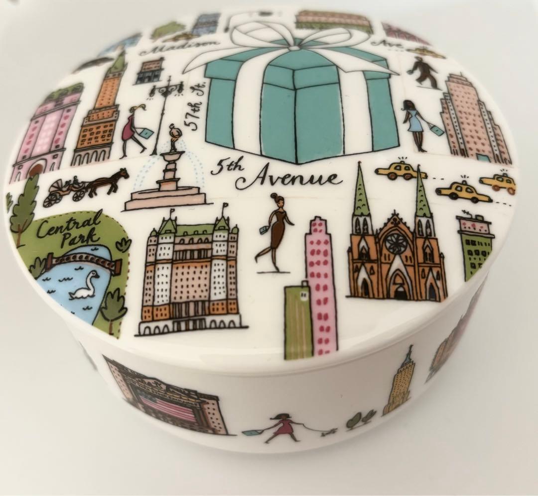 TIFFANYティファニー ニューヨークデザイン小物入れ ボンボニエール